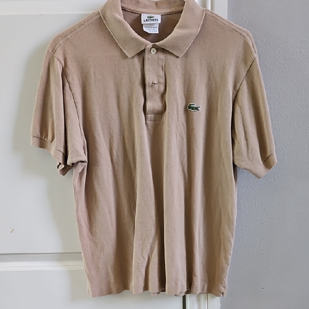 Lacoste Men's Tan Polo Shirt